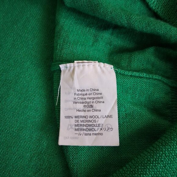 J. Crew Women's Medium Kelly Green 100% Merino Wool Crewneck Sweater - Picture 7 of 12